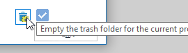 sps tool to empty the trash folder